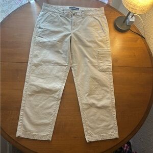 Eddie Bauer Women’s Tan Cropped Capri Cargo Pants Size 6